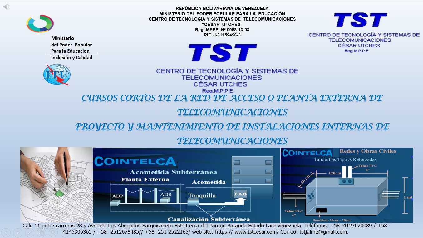 PROYECTO Y MANTENIMIENTO DE INSTALACIONES INTERNAS DE TELECOMUNICACIONES
